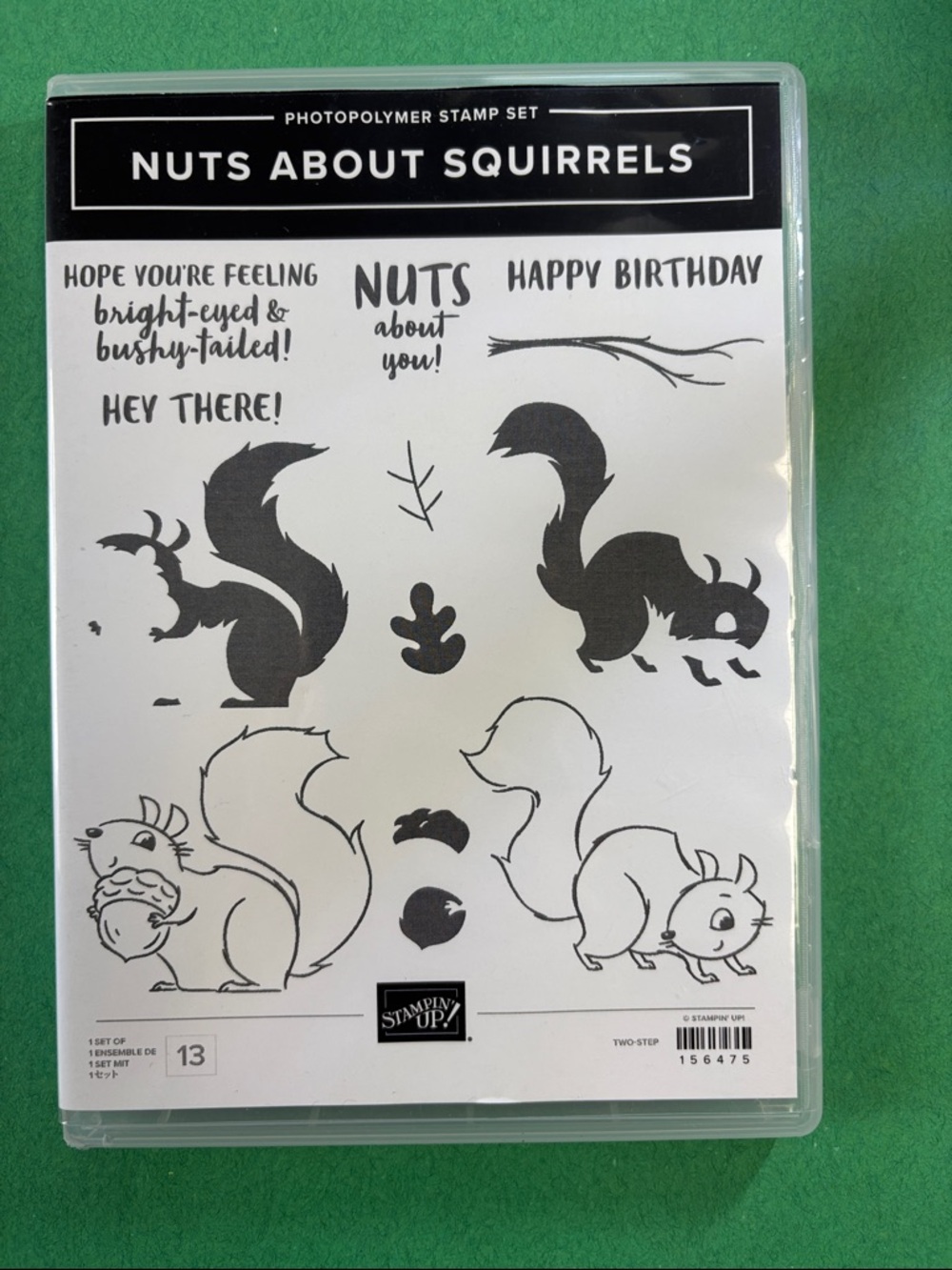 Stampin' Up! Nuts About Squirrels Stamp Set - Black